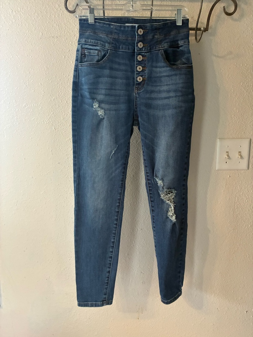 KanCan Button Front Jeans